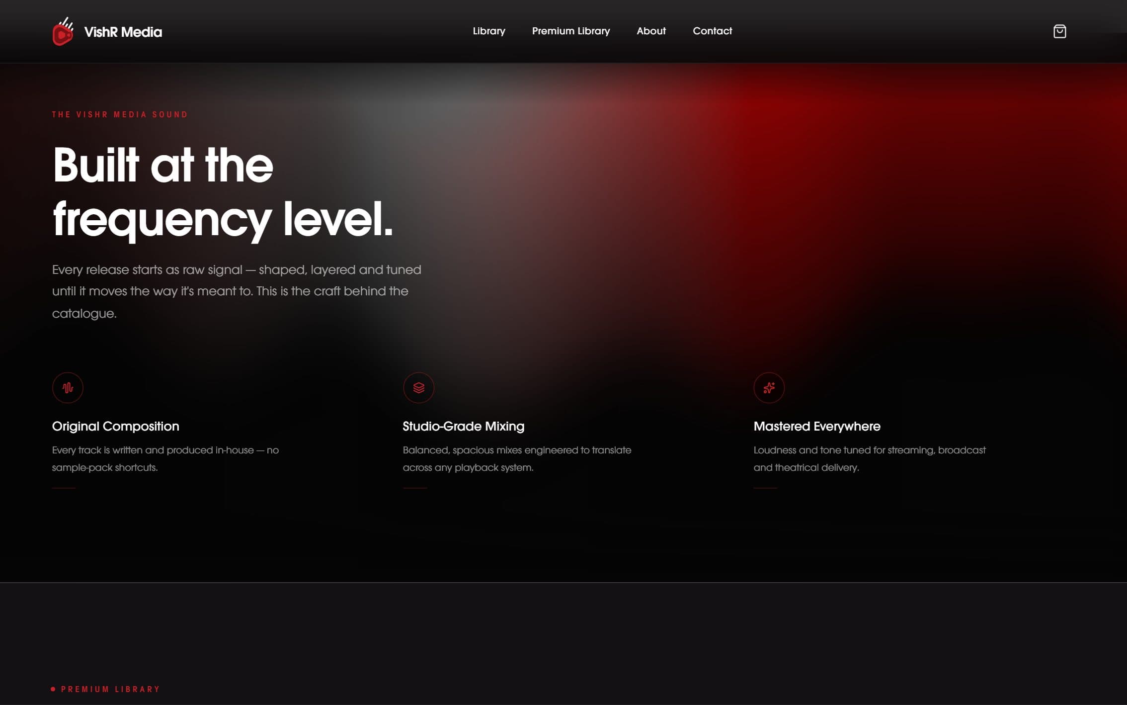 VishR Media website detail